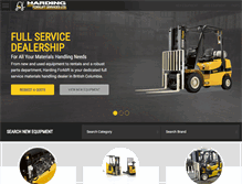 Tablet Screenshot of hardingforklift.com